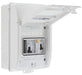 Sync Energy CFEV5AW 5 Module IP65 Weatherproof White Metal EV Charger Circuit Protection with 40A 30mA Type A RCD, 40A B Curve MCB & Type 2 SPD - westbasedirect.com