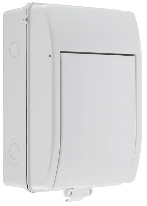 Sync Energy CFEV5AW 5 Module IP65 Weatherproof White Metal EV Charger Circuit Protection with 40A 30mA Type A RCD, 40A B Curve MCB & Type 2 SPD - westbasedirect.com
