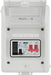 BG CFEV6W 5 Module IP65 Weatherproof White Metal EV Charger Circuit Protection with 100A Main Switch, 40A B Curve MCB & Type 2 SPD - westbasedirect.com
