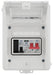 Sync Energy CFEV6W 5 Module IP65 Weatherproof White Metal EV Charger Circuit Protection with 100A Main Switch, 40A B Curve MCB & Type 2 SPD - westbasedirect.com