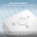 Sync Energy CFEV6W 5 Module IP65 Weatherproof White Metal EV Charger Circuit Protection with 100A Main Switch, 40A B Curve MCB & Type 2 SPD - westbasedirect.com