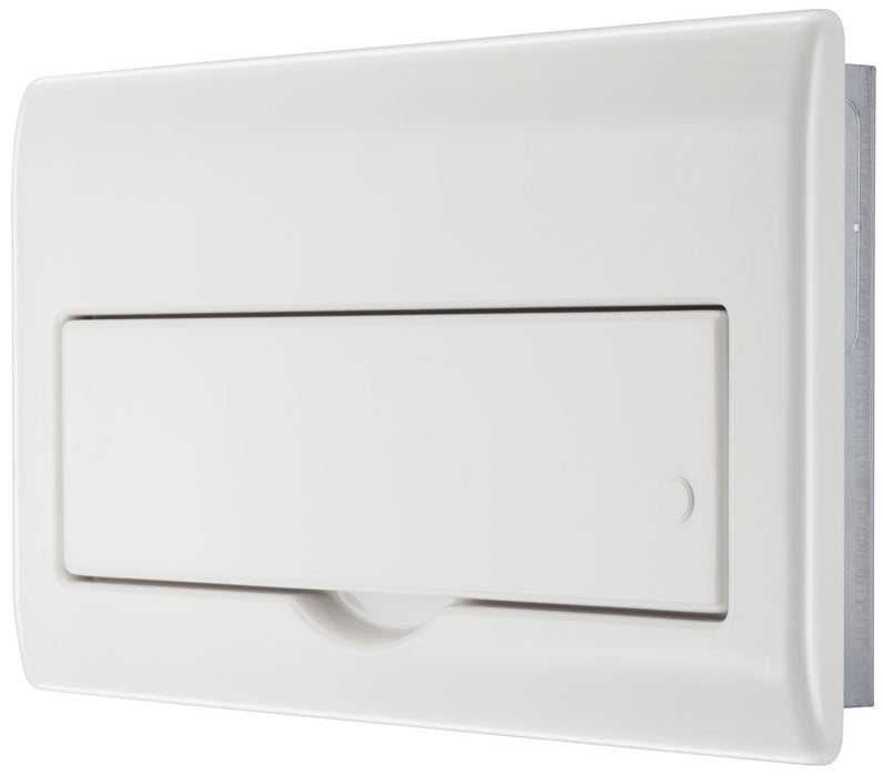BG Fortress CFF16D11S9 16 Module 9 Way Unpopulated Fully Recessed Dual RCD Consumer Unit with 100A Main Switch, 2x 100A Type A 30mA RCD & 1x SPD
