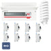 BG Fortress CFUSW15SPD 19 Module 15 Way 100A Main Switch Consumer Unit with T2 SPD + 8 RCBOs & 7x CUA04 FREE Blanks - westbasedirect.com
