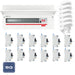 BG Fortress CFUSW18SPD 22 Module 18 Way 100A Main Switch Consumer Unit with T2 SPD + 12 RCBOs & 6x CUA04 FREE Blanks - westbasedirect.com