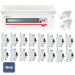BG Fortress CFUSW18SPD 22 Module 18 Way 100A Main Switch Consumer Unit with T2 SPD + 16 RCBOs & 2x CUA04 FREE Blanks - westbasedirect.com