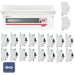 BG Fortress CFUSW18SPD 22 Module 18 Way 100A Main Switch Consumer Unit with T2 SPD + 16 RCBOs & 2x CUA19 FREE Blanks - westbasedirect.com