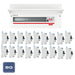 BG Fortress CFUSW18SPD 22 Module 18 Way 100A Main Switch Consumer Unit with T2 SPD + 18 RCBOs - westbasedirect.com