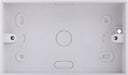 BG CMP9232 Double 32mm White Square PVC Surface Pattress Box - westbasedirect.com