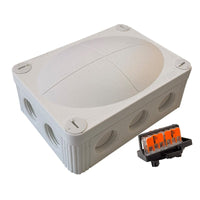 Wiska 10113412 COMBI 310 Polypropelene Junction Box with 3x 3-pole WAGO 221-413 Connectors 117x85x51mm - White