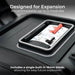 Sync Energy CP5RDPS3G 5 Module IP66 Weatherproof Grey Plastic EV Charger Circuit Protection with 40A 30mA Type A DP RCBO & Type 2 SPD - westbasedirect.com