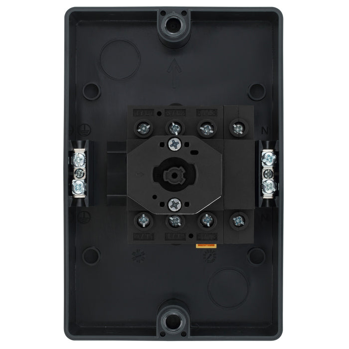 BG CPRSD432AG 32A 4 Pole AC IP65 Rotary Isolator Anthracite Grey - westbasedirect.com