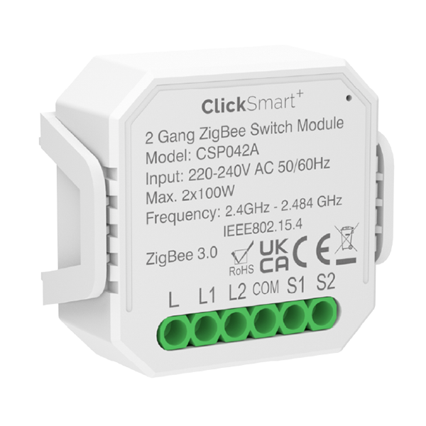 Click CSP042A Smart Plus 2 x 100W 2 Gang | Smart Switching Receiver ...