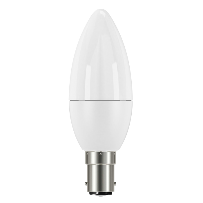 Eveready S17381 B15 SBS Candle LED Bulb Opal 7.3W 806lm Warm White 3000K (5 Pack) - westbasedirect.com