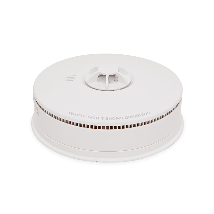 HiSPEC HSSA/OH/10 PULSE Mains Smoke and Heat Alarm c/w 10 Year Lithium Battery Backup (Full Unit) - westbasedirect.com
