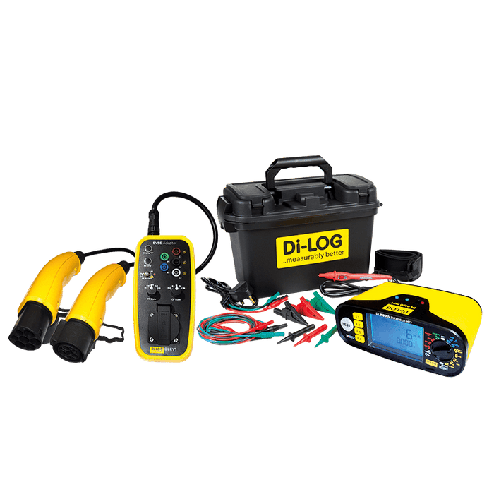 Di-LOG DL9130EVPVKIT 18th Edition Advanced EV Multifunction Tester c/w EV DLEV1 Adaptor & SL300 Advanced Solar PV Test Kit Bundle