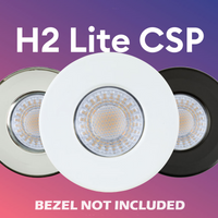 Collingwood H2 Lite CSP 4.2W-6W IP65 Fire-Rated Fixed CCT LED Dimmable Downlight, Bezel Excluded