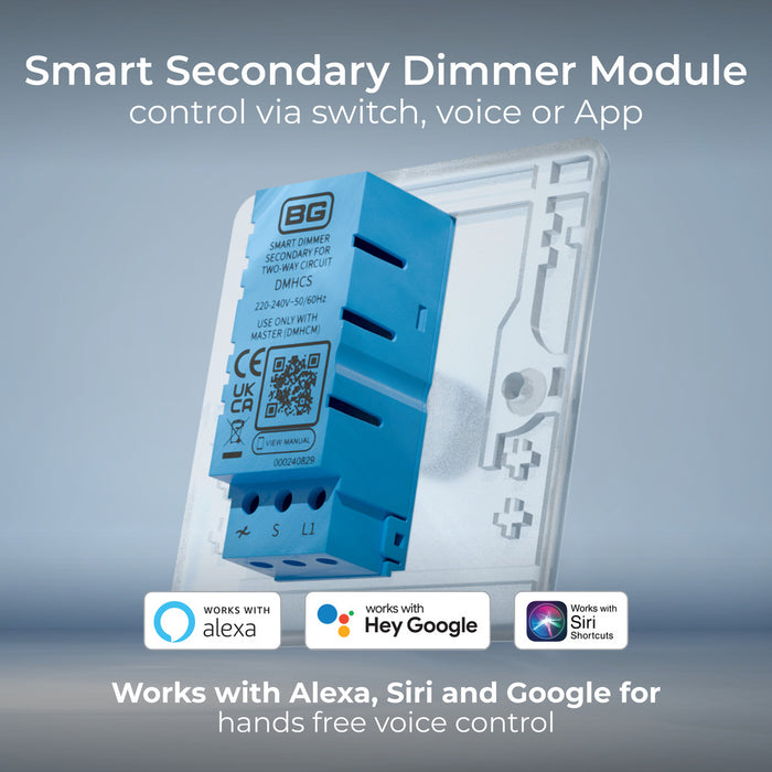 BG DMHCS White Moulded Secondary Smart Dimmer Module - westbasedirect.com