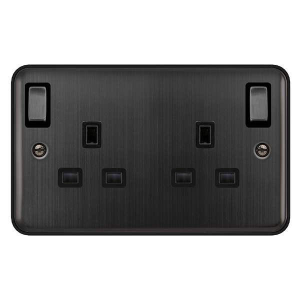Click Deco Plus DPBZ836BK 13A Ingot 2G DP Switched Socket + Outboard ...