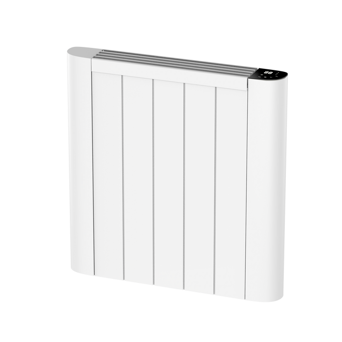 DexPro DXE600RW Delux Elite Digital Smart WiFi Aluminium Ceramic Core Radiator, Duel Heat 600W, White