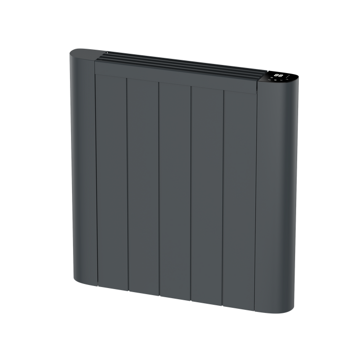 DexPro DXE600RA Delux Elite Digital Smart WiFi Aluminium Ceramic Core Radiator, Duel Heat 600W, Anthracite