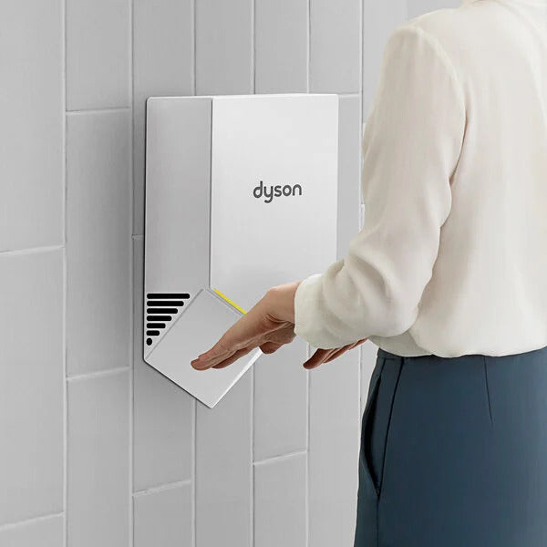 Dyson HU02W 1kW Airblade V Hand Dryer White - westbasedirect.com