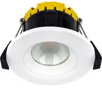 Luceco EFCB60WD2W FType Compact Dim2Warm 6W IP65 Fire Rated Downlight - White