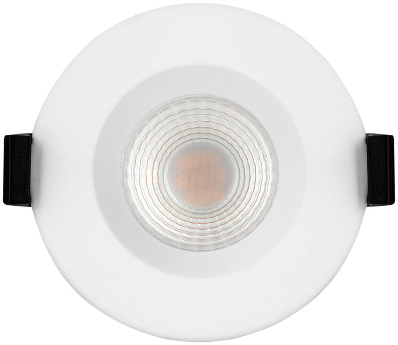 Luceco EFCB60WD2W FType Compact Dim2Warm 6W IP65 Fire Rated Downlight - White (10 Pack)