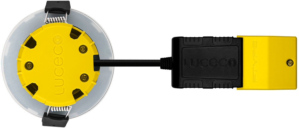 Luceco EFCB60WD2W FType Compact Dim2Warm 6W IP65 Fire Rated Downlight - White (10 Pack)