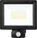 Luceco EFLD50B40P-06 50W Essence Security PIR Floodlight with Ball Joint 1m Cable - Dusk-Till-Dawn Override PIR - Black - westbasedirect.com