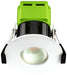 Luceco EFT60W40 FType Fixed 6W Cool White 4000K IP65 Dimmable Fire Rated Downlight - White - westbasedirect.com