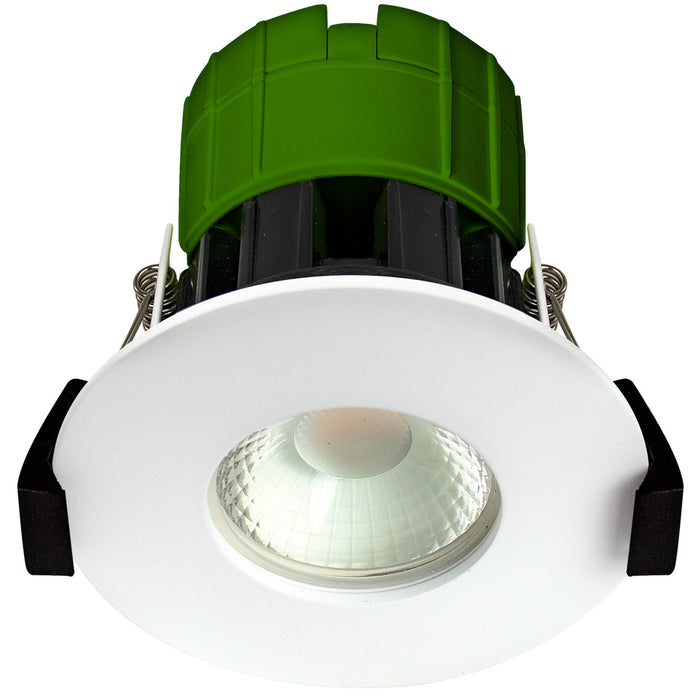 Luceco EFT60WCC/6 3000K 4000K 6500K FType Colour Change 6W IP65 Fire Rated Downlight - White (6 Pack) - westbasedirect.com