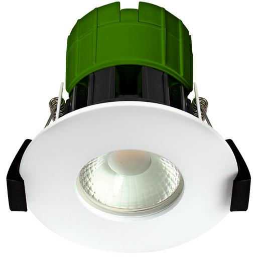 Luceco EFT60WCC 3000K 4000K 6500K FType Colour Change 6W IP65 Fire Rated Downlight - White - westbasedirect.com