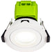 Luceco EFTA60W40 FType Adjustable 6W Dimmable Cool White 4000K IP20 Fire Rated LED Downlight - White - westbasedirect.com