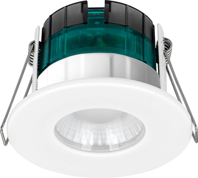 Luceco EFTF5W30 FType Essence 5W 515lm 3000K Dimmable IP65 White Bezel -  Flat (6 Pack)
