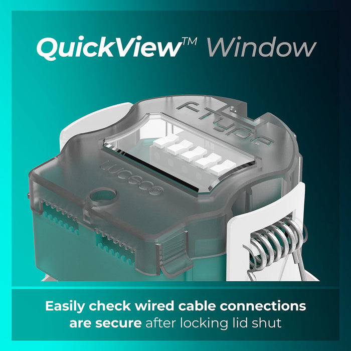 Luceco EFTF5W30 FType Essence 5W 515lm 3000K Dimmable IP65 White Bezel -  Flat (10 Pack)