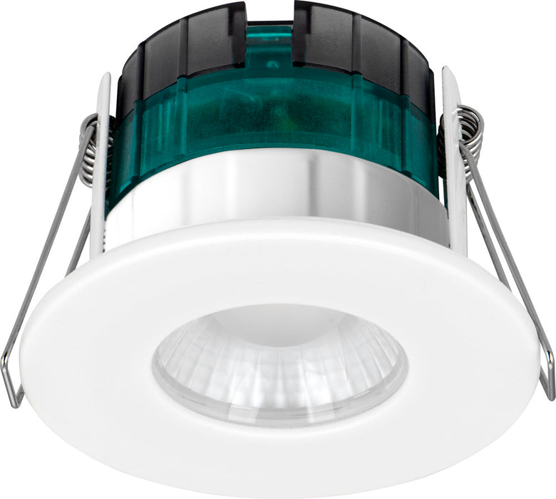 Luceco EFTF5W40 FType Essence 5W 550lm 4000K Dimmable IP65 White Bezel - Flat - westbasedirect.com