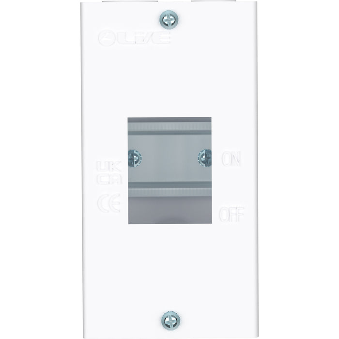LIVE Electrical EMCU2 2 Way IP20 Metal Modular Enclosure without Lid - westbasedirect.com