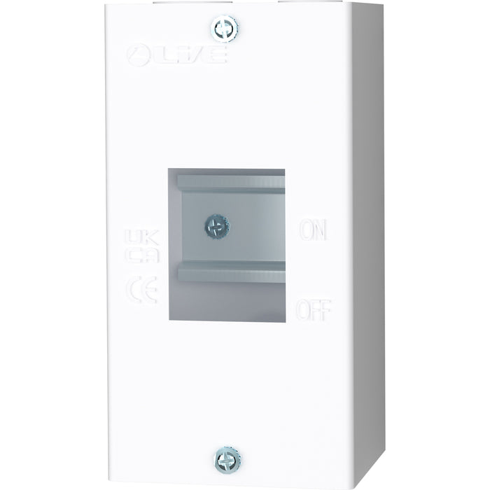 LIVE Electrical EMCU2 2 Way IP20 Metal Modular Enclosure without Lid - westbasedirect.com