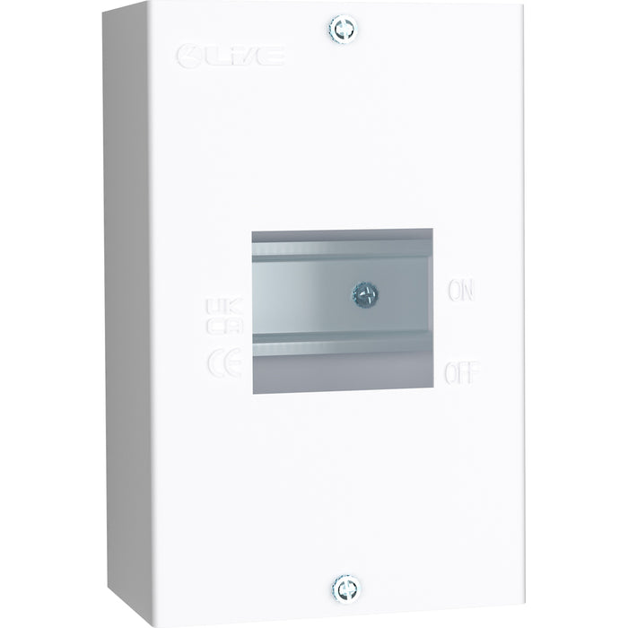 LIVE Electrical EMCU3 3 Way IP20 Metal Modular Enclosure without Lid - westbasedirect.com