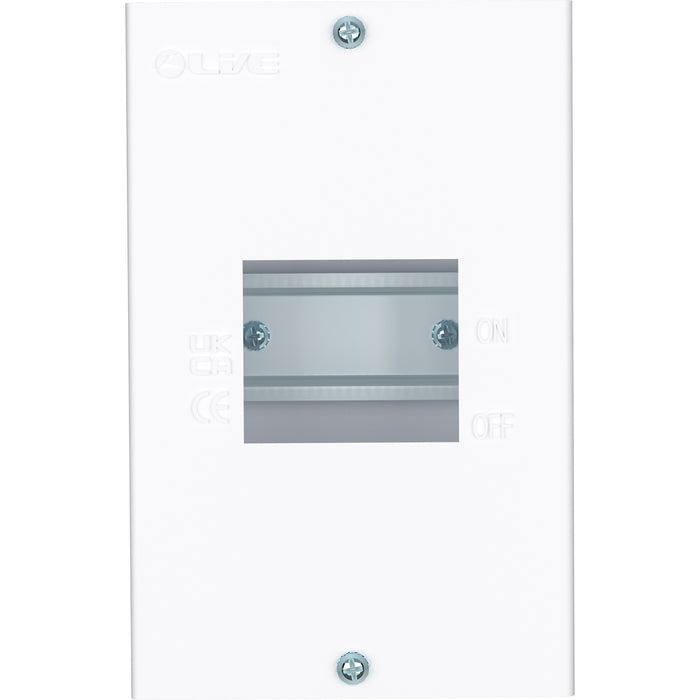 LIVE Electrical EMCU3 3 Way IP20 Metal Modular Enclosure without Lid - westbasedirect.com