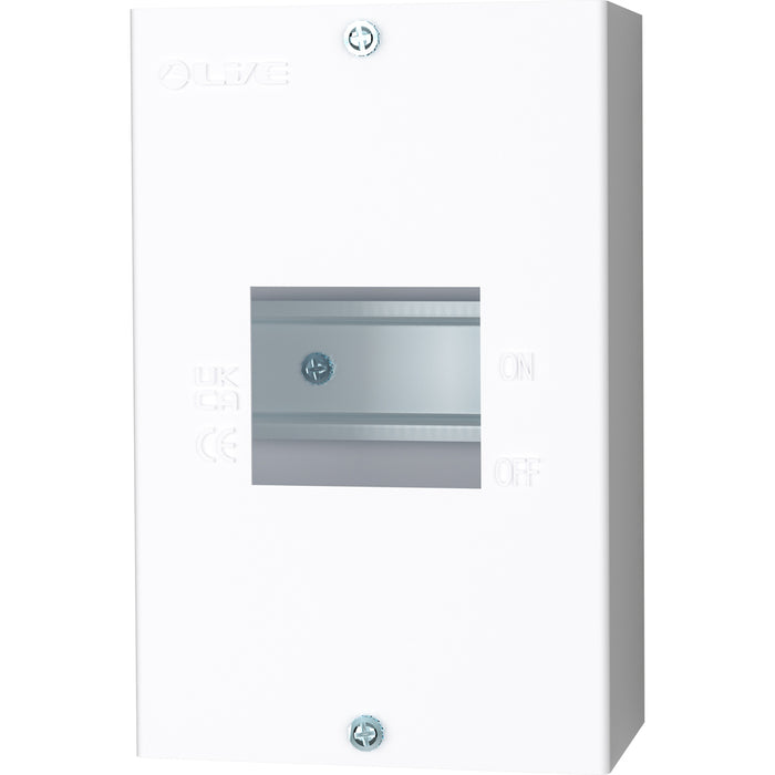 LIVE Electrical EMCU3 3 Way IP20 Metal Modular Enclosure without Lid - westbasedirect.com