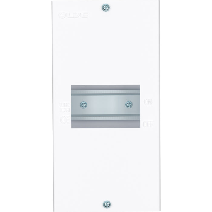 LIVE Electrical EMCU4-L 4 Way IP20 Metal Modular Enclosure without Lid - westbasedirect.com
