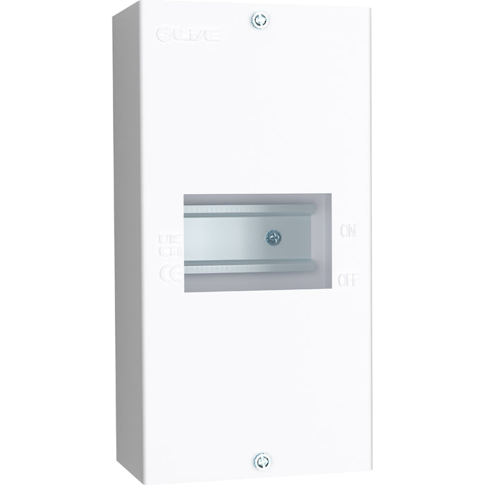 LIVE Electrical EMCU4-L 4 Way IP20 Metal Modular Enclosure without Lid - westbasedirect.com