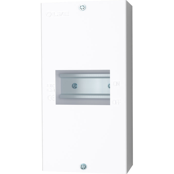 LIVE Electrical EMCU4-L 4 Way IP20 Metal Modular Enclosure without Lid - westbasedirect.com