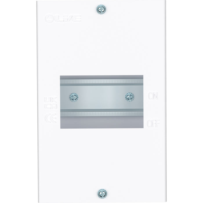 LIVE Electrical EMCU4 4 Way IP20 Metal Modular Enclosure without Lid - westbasedirect.com