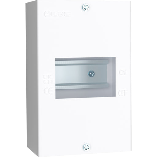 LIVE Electrical EMCU4 4 Way IP20 Metal Modular Enclosure without Lid - westbasedirect.com