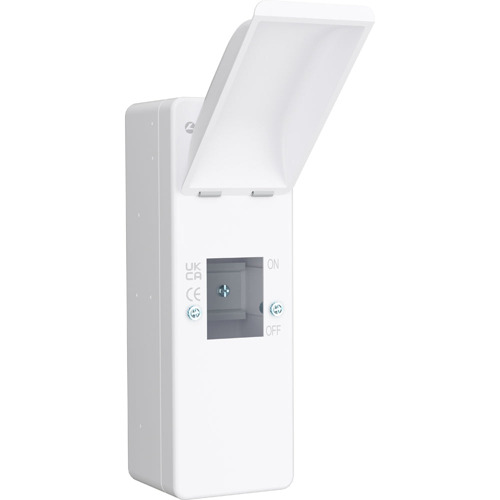 Emu Base LIVE Electrical EMU2 2-Way IP40 Metal Enclosure with Lid – White Steel ...