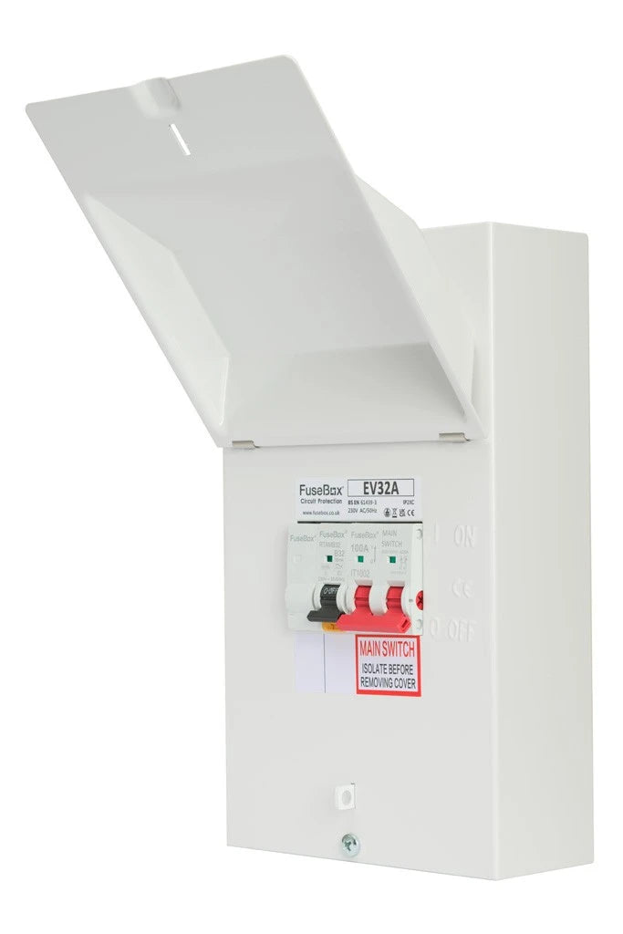 FuseBox EV32ABD EV Distribution with 100A Main Switch, Type A 32A Bi-D ...