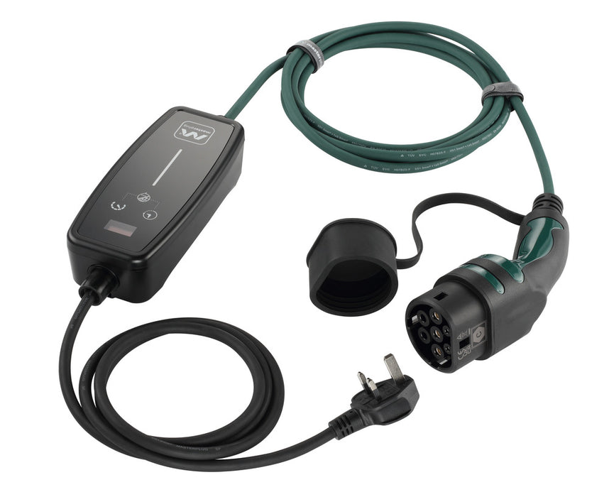 Masterplug EVCM221005 Mode 2 EV Charging Cable 5m 3 Pin UK Plug To Type 2 - westbasedirect.com