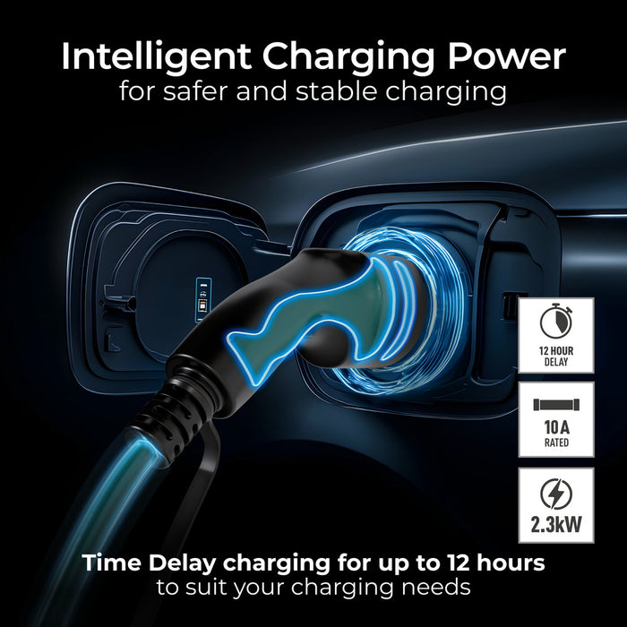 Masterplug EVCM221005 Mode 2 EV Charging Cable 5m 3 Pin UK Plug To Type 2 - westbasedirect.com